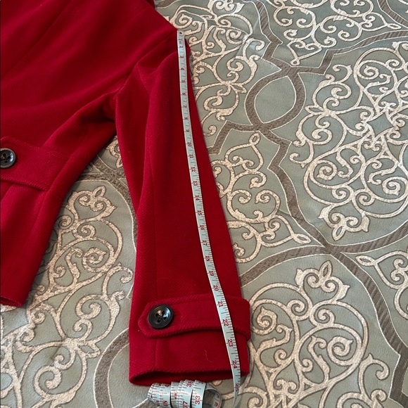 Talbots Red Wool blend Double-breasted coat. Size 8 - Picture 7 of 9